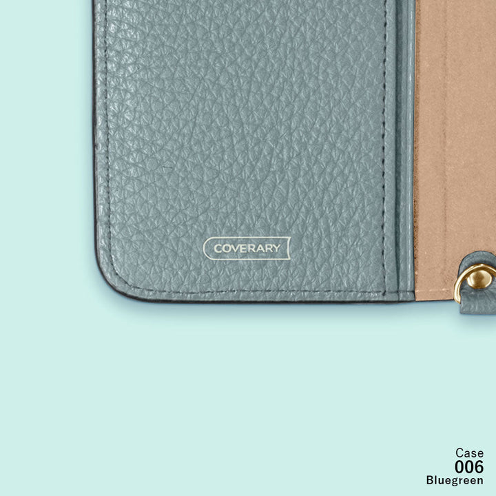 Genuine leather 32 colors Italian shrink leather Initial shoulder strap attached Notebook-style case (with belt) AQUOS series