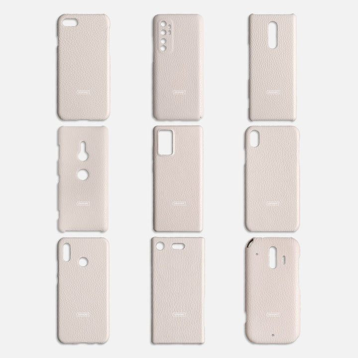 Genuine leather Italian shrink leather 3-piece set C with mini wallet & ring shoulder strap (with metal fittings) attached back case