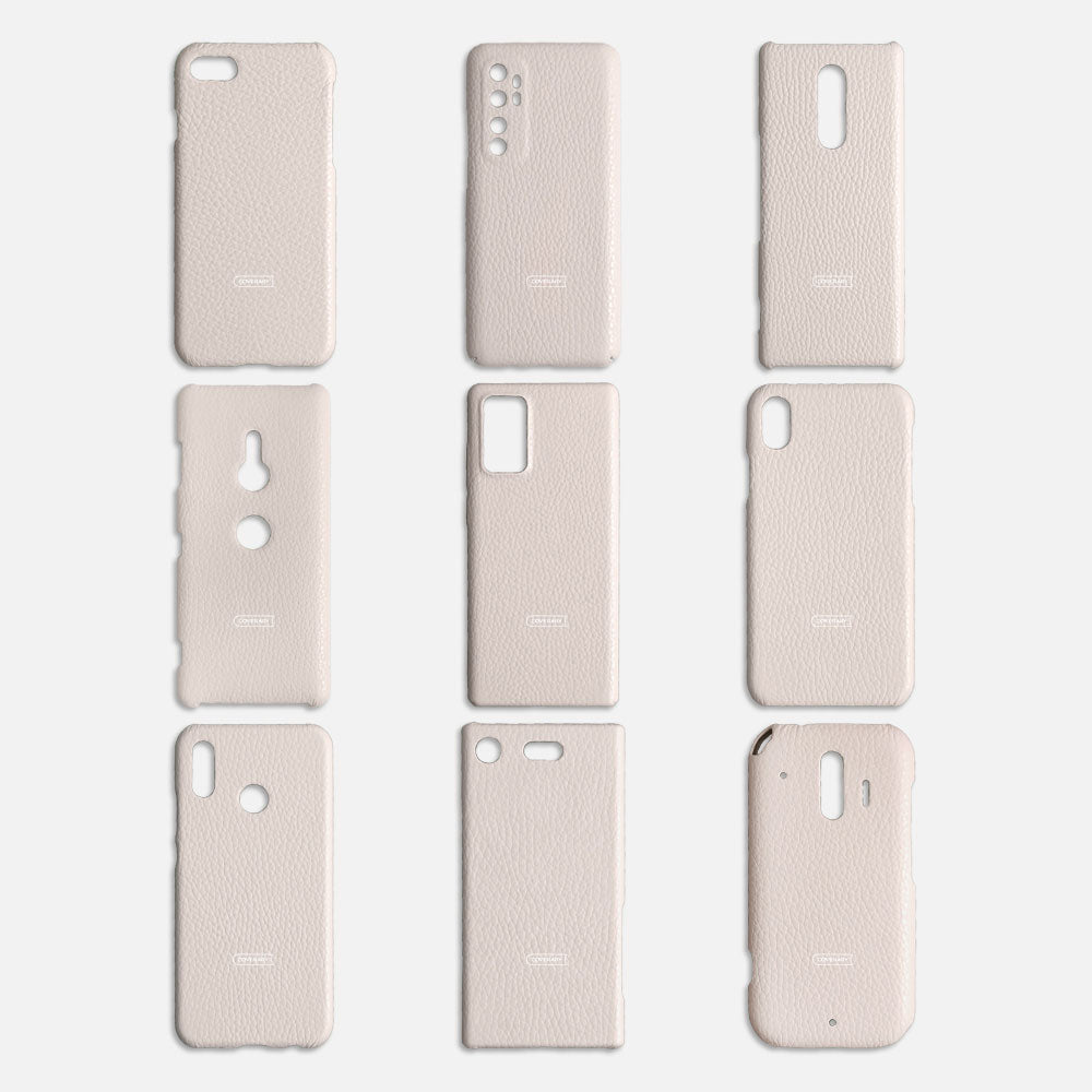 本革 イタリアンシュリンクレザー 3点セットC ミニウォレット&リングショルダーストラップ(金具あり)付き 背面ケース Xperiaシリーズ