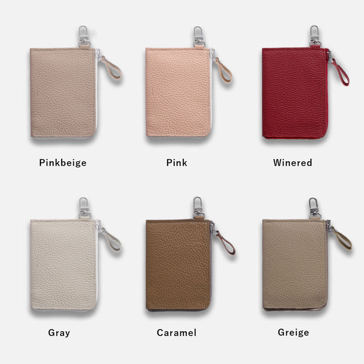 Genuine leather Italian shrink leather 3-piece set C with mini wallet & ring shoulder strap (with metal fittings) back case for Google Pixel series