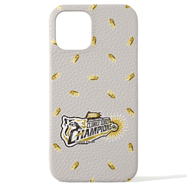 【期間限定】Hanshin Tigers × COVERARY 2025CS logo de victoire motif complet cuir véritable 32 couleurs cuir italien grainé coque arrière