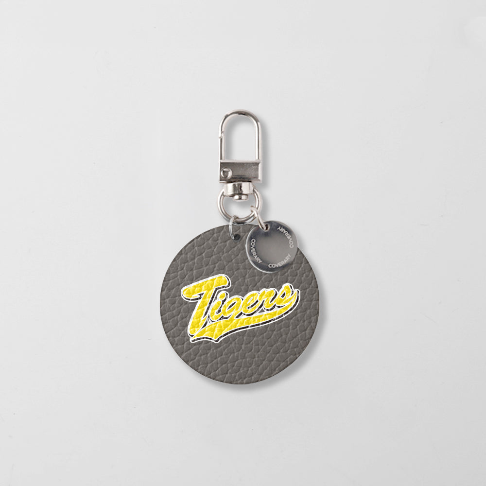 Hanshin Tigers × COVERARY Charme à motif collaboratif en cuir véritable