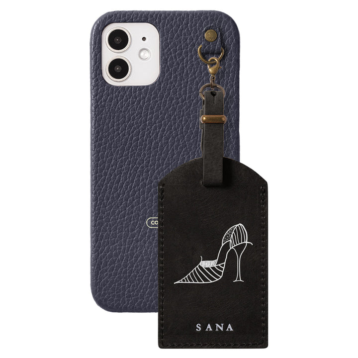 Genuine Leather 32 Colors Italian Shrink Leather Mostro Message Tag Charm Back Case Xperia Series