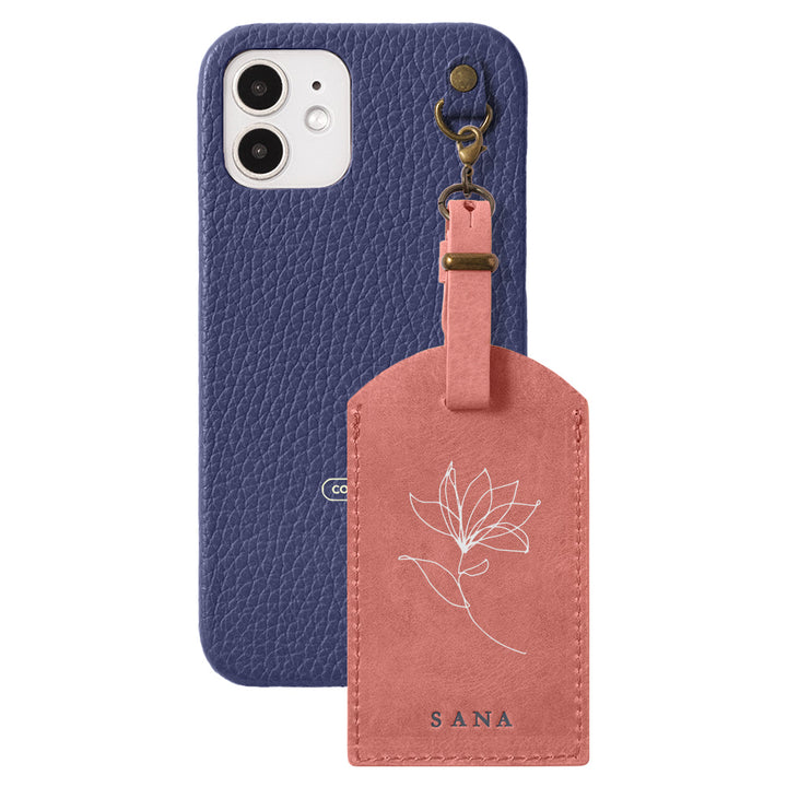 Genuine Leather 32 Colors Italian Shrink Leather Mostro Message Tag Charm Back Case Xperia Series