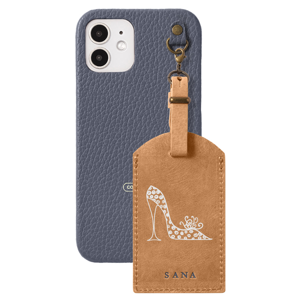 Genuine Leather 32 Colors Italian Shrink Leather Mostro Message Tag Charm Back Case Xperia Series