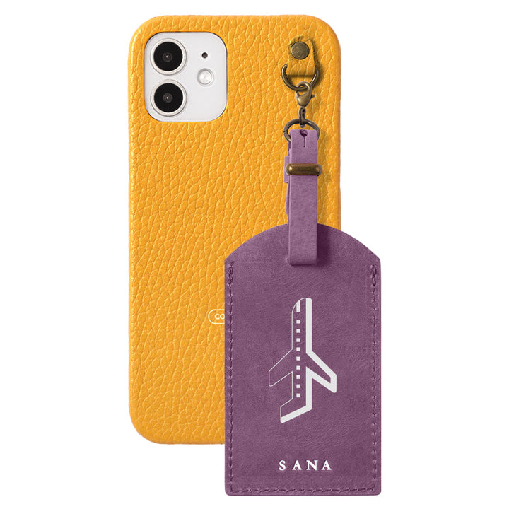 Genuine Leather 32 Colors Italian Shrink Leather Mostro Message Tag Charm Back Case Xperia Series