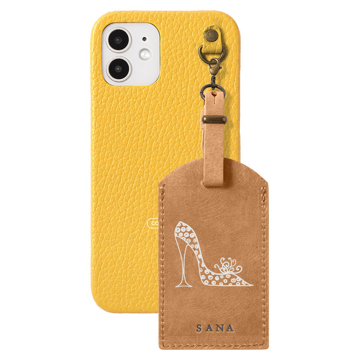 Genuine Leather 32 Colors Italian Shrink Leather Mostro Message Tag Charm Back Case Xperia Series