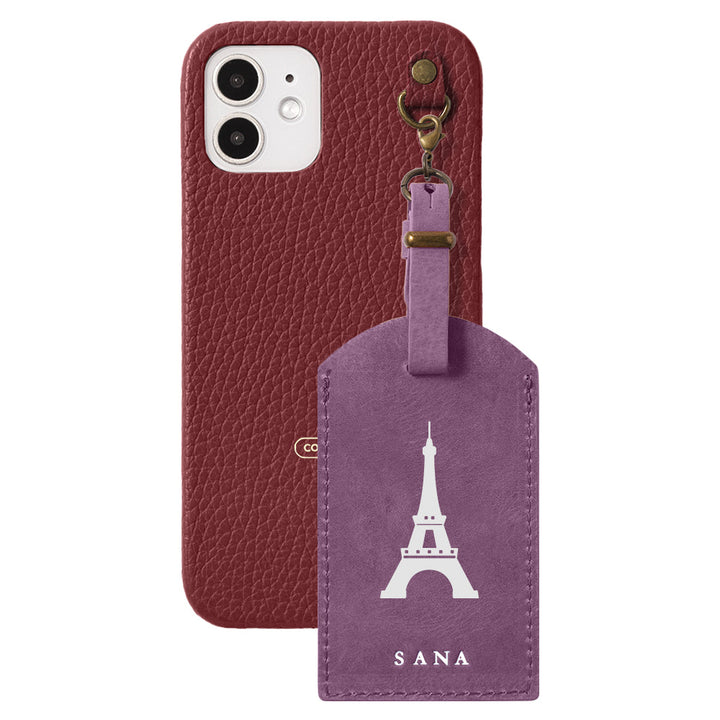 Genuine Leather 32 Colors Italian Shrink Leather Mostro Message Tag Charm Back Case Xperia Series