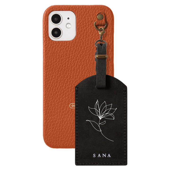 Genuine Leather 32 Colors Italian Shrink Leather Mostro Message Tag Charm Back Case Xperia Series