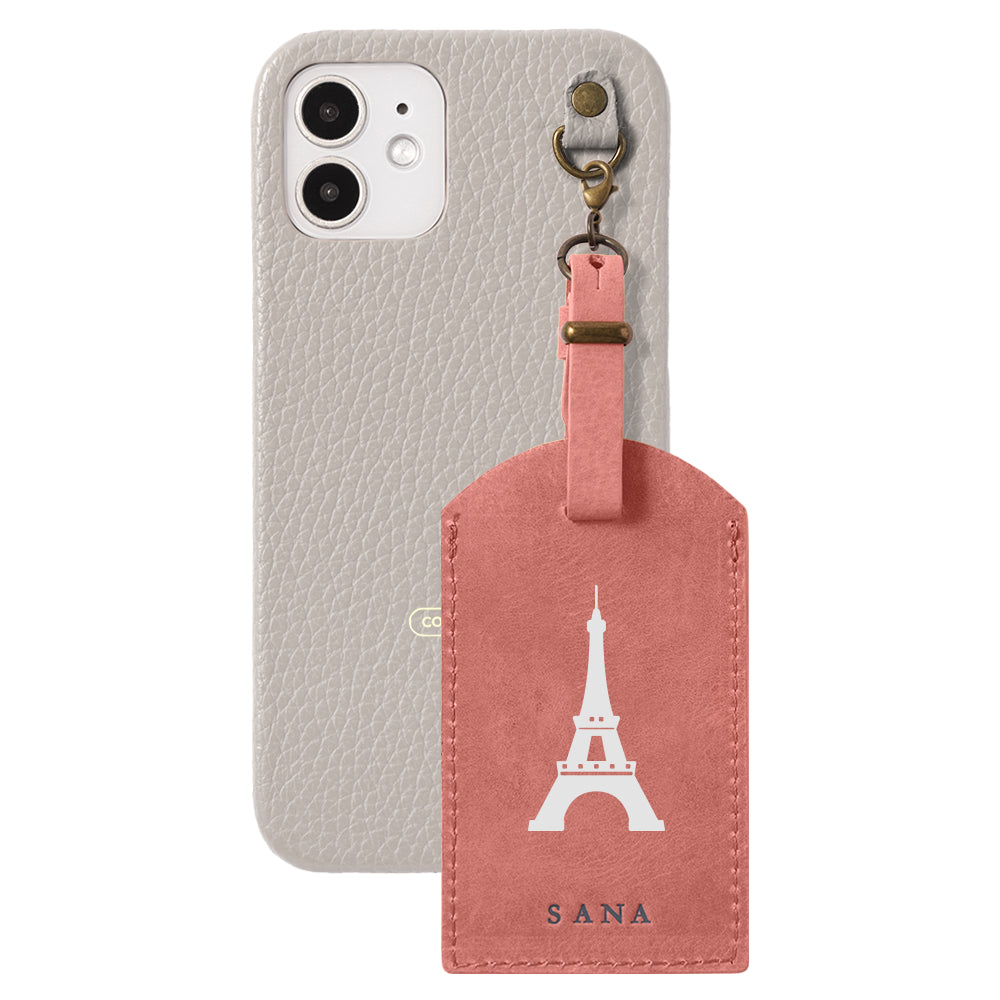 Genuine Leather 32 Colors Italian Shrink Leather Mostro Message Tag Charm Back Case Xperia Series