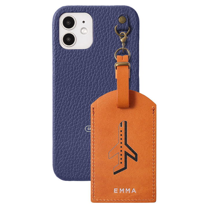 Genuine Leather Tochigi Leather Mostro Message Tag Charm Back Case Xperia Series