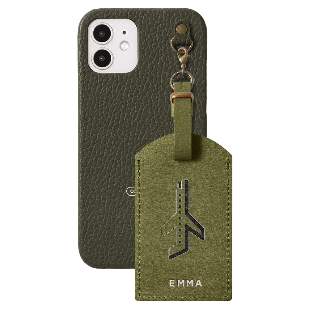 Genuine Leather Tochigi Leather Mostro Message Tag Charm Back Case Xperia Series