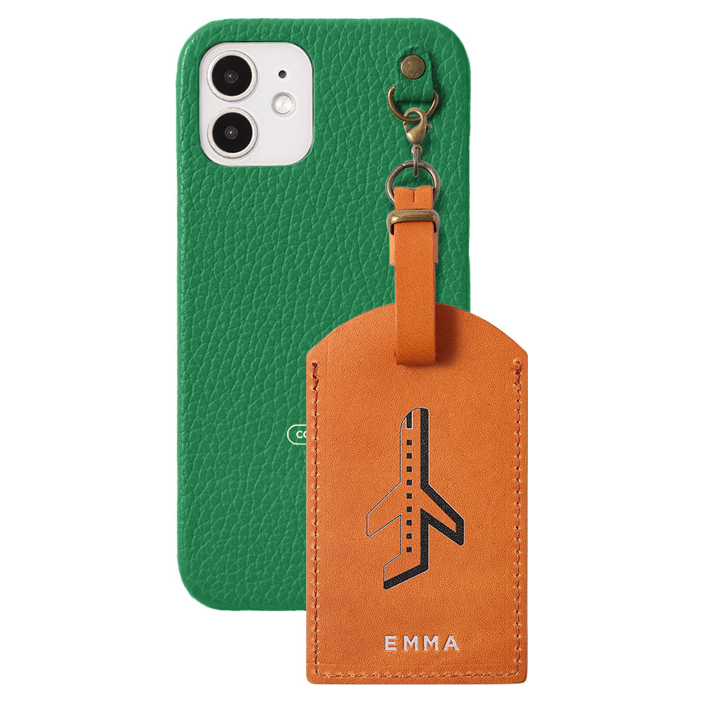 Genuine Leather Tochigi Leather Mostro Message Tag Charm Back Case Xperia Series
