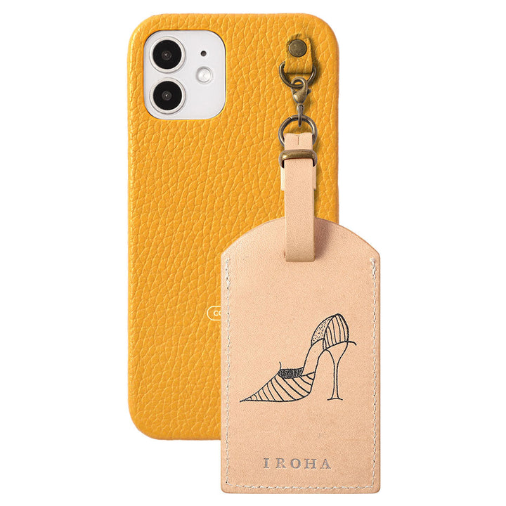 Genuine Leather Tochigi Leather Mostro Message Tag Charm Back Case Xperia Series
