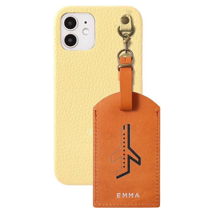 Genuine Leather Tochigi Leather Mostro Message Tag Charm Back Case Xperia Series