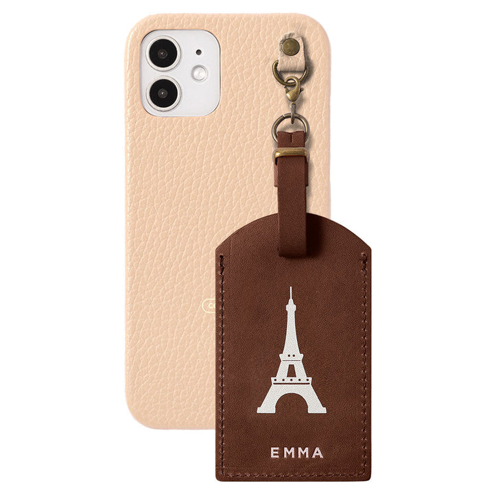 Genuine Leather Tochigi Leather Mostro Message Tag Charm Back Case Xperia Series
