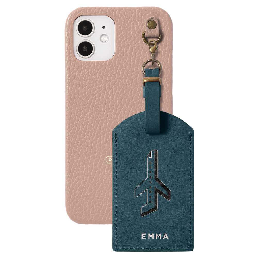 Genuine Leather Tochigi Leather Mostro Message Tag Charm Back Case Xperia Series