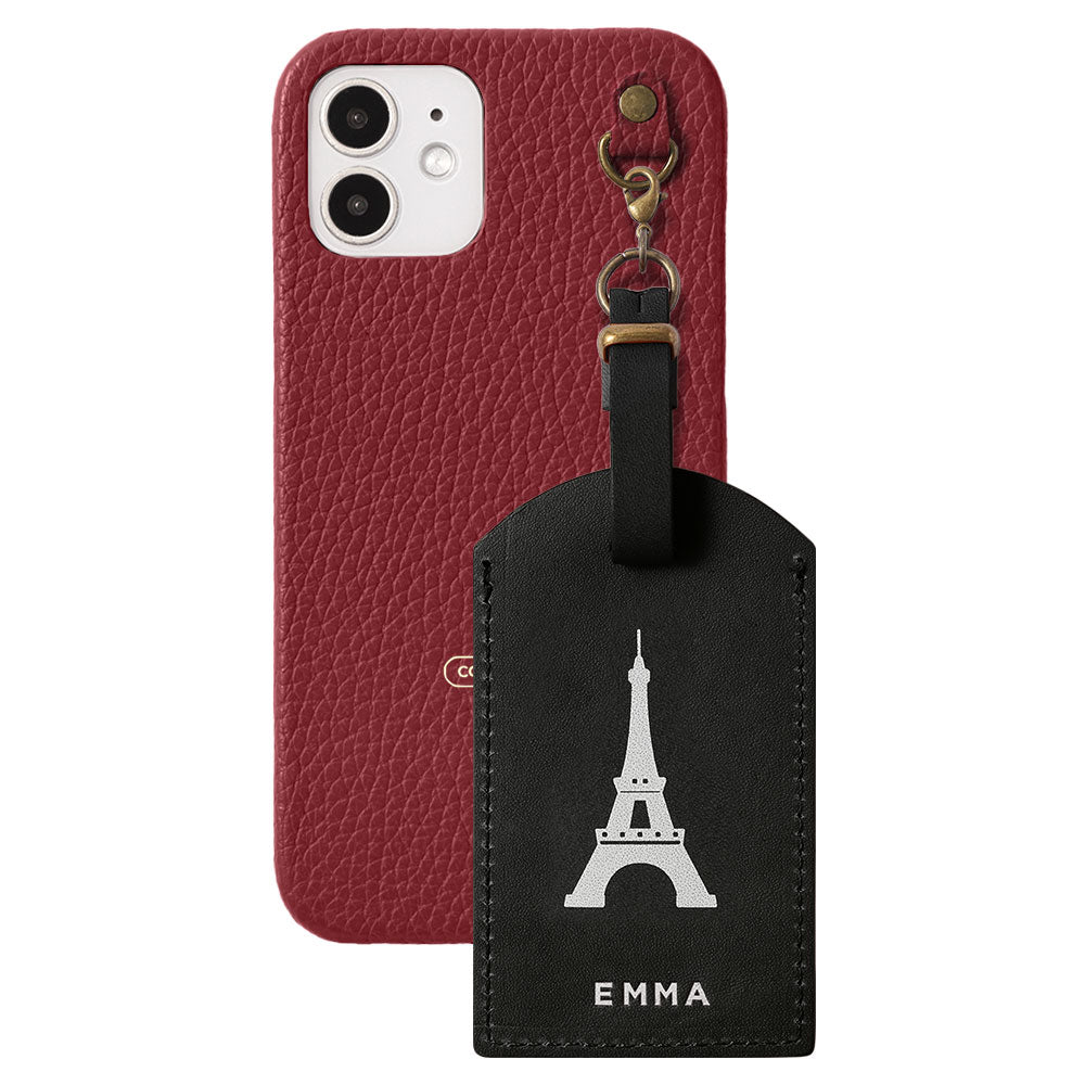 Genuine Leather Tochigi Leather Mostro Message Tag Charm Back Case Xperia Series