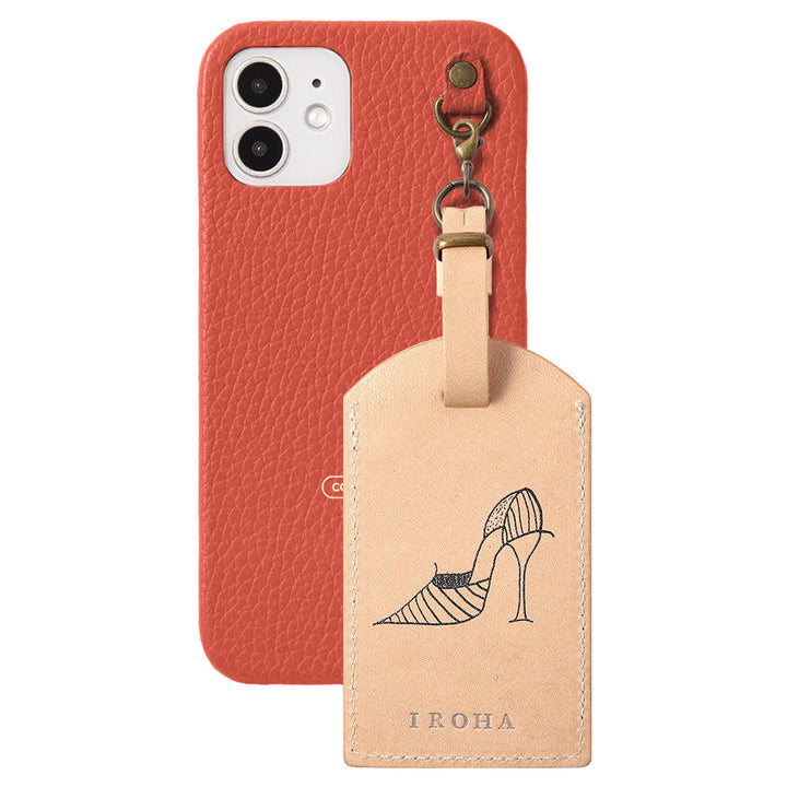 Genuine Leather Tochigi Leather Mostro Message Tag Charm Back Case Xperia Series