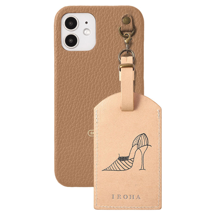 Genuine Leather Tochigi Leather Mostro Message Tag Charm Back Case Xperia Series