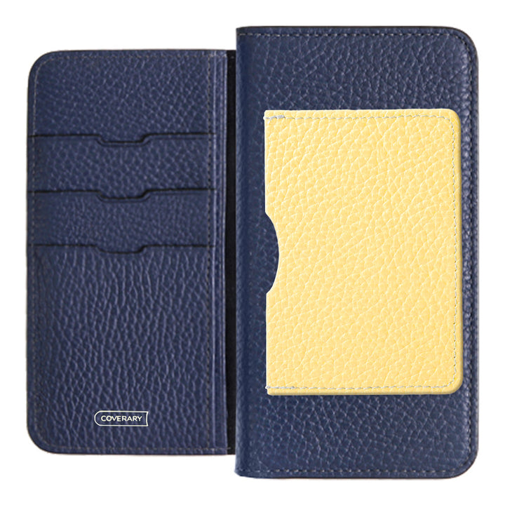 Genuine leather 32 colors Italian shrink leather with a single front pocket notebook-style case for iPhone series