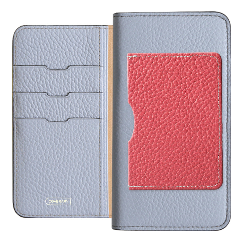 Genuine leather 32 colors Italian shrink leather Front single pocket Notebook-style case AQUOS series