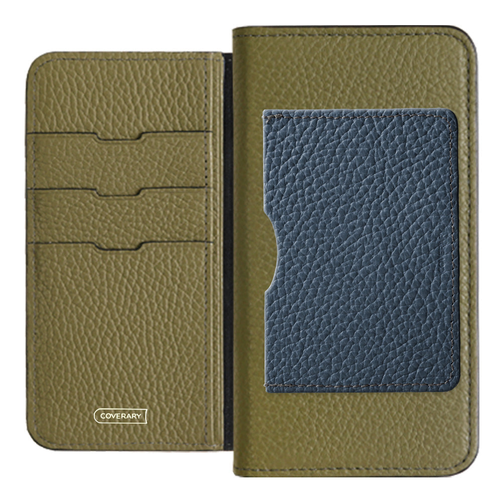 Genuine leather 32 colors Italian shrink leather Front single pocket Notebook-style case Xperia series