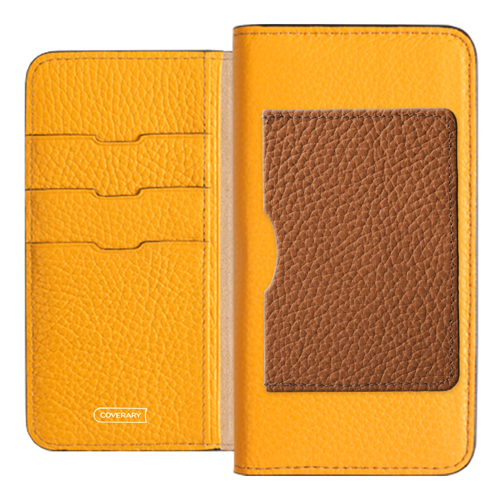 Genuine leather 32 colors Italian shrink leather Front single pocket Notebook-style case Xperia series