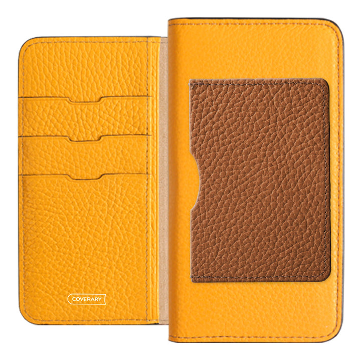 Genuine leather 32 colors Italian shrink leather Front single pocket Notebook-style case Xperia series