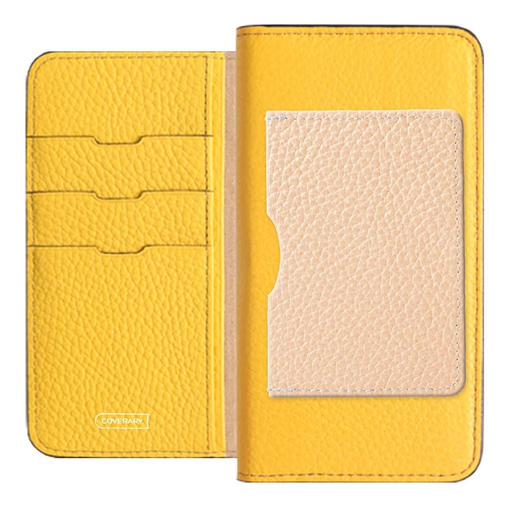 Genuine leather 32 colors Italian shrink leather Front single pocket Notebook-style case AQUOS series