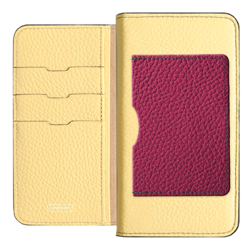 Genuine leather 32 colors Italian shrink leather with a single front pocket notebook-style case for iPhone series