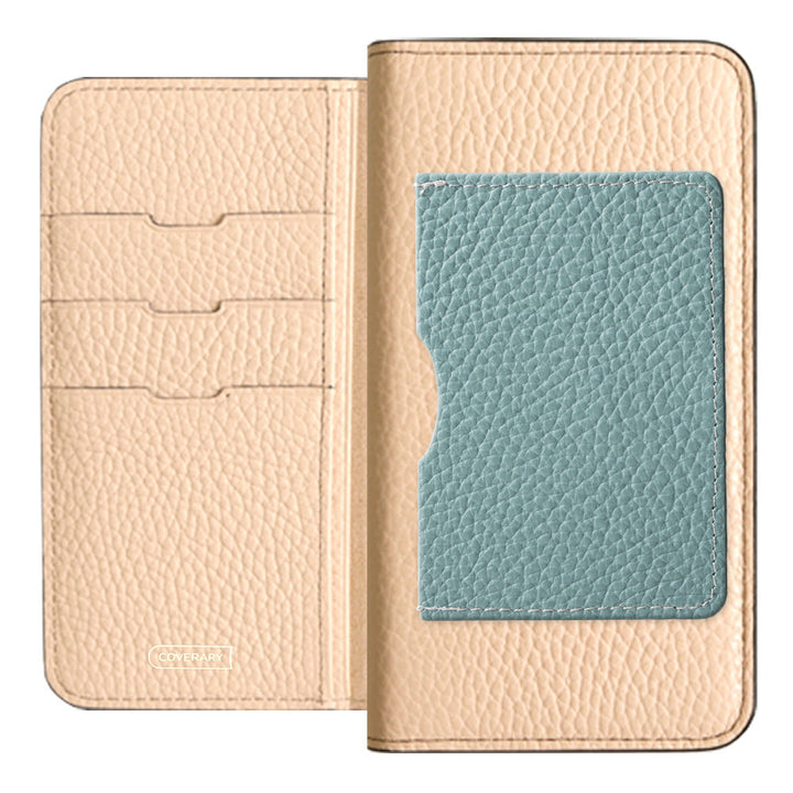 Genuine leather 32 colors Italian shrink leather with a single front pocket notebook-style case for iPhone series