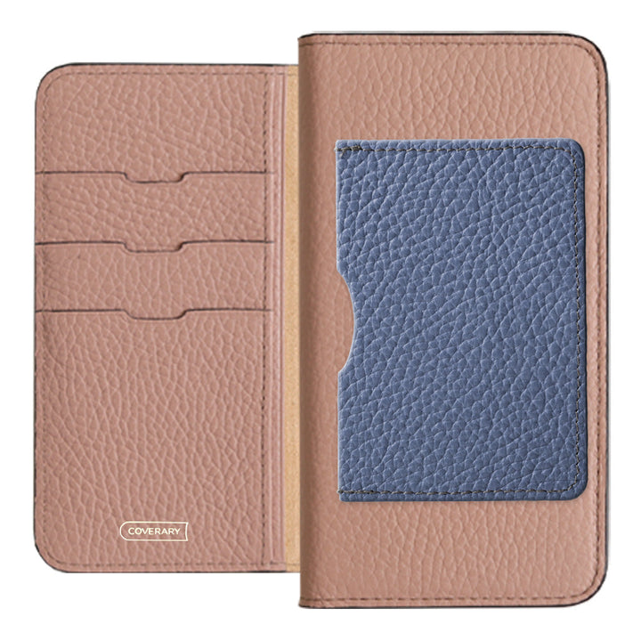 Genuine leather 32 colors Italian shrink leather with a single front pocket notebook-style case for iPhone series