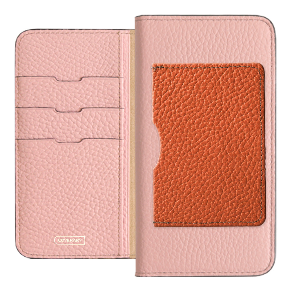 Genuine leather 32 colors Italian shrink leather with a single front pocket notebook-style case for iPhone series