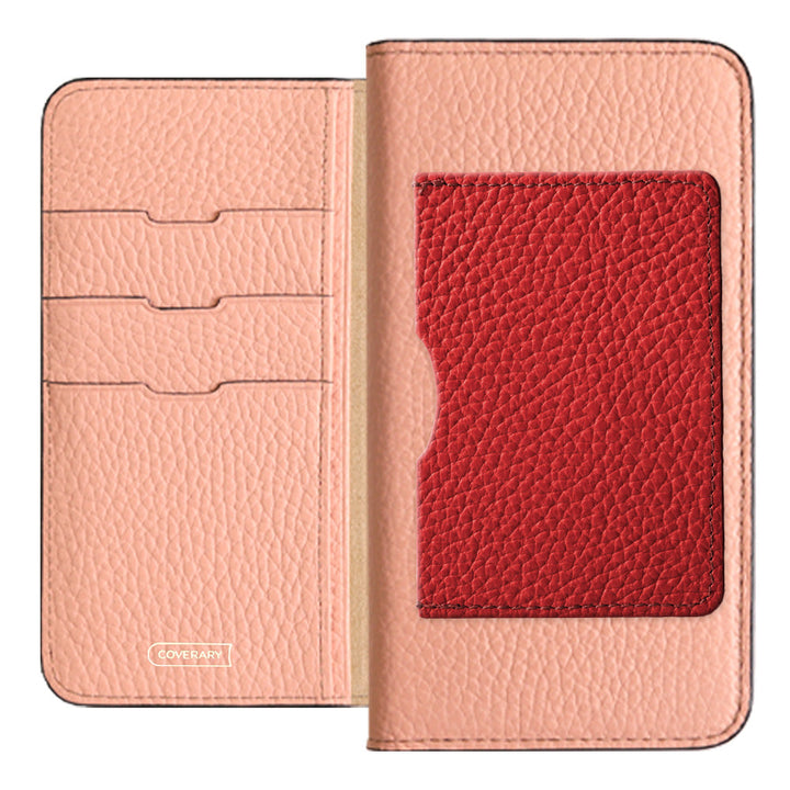 Genuine leather 32 colors Italian shrink leather Front single pocket Notebook-style case Xperia series