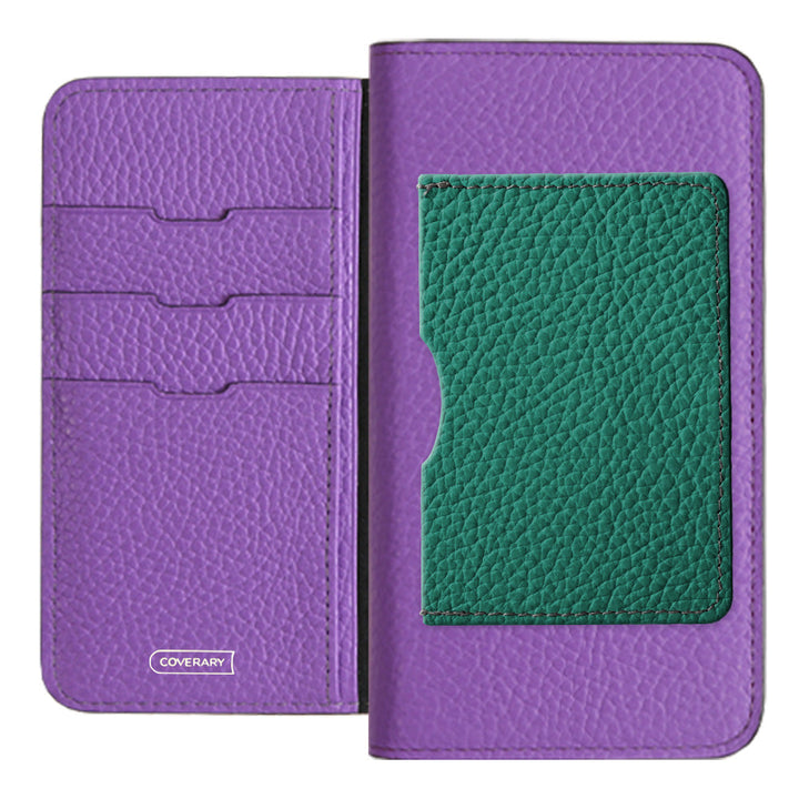 Genuine leather 32 colors Italian shrink leather with a single front pocket notebook-style case for iPhone series