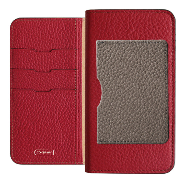 Genuine leather 32 colors Italian shrink leather Front single pocket Notebook-style case AQUOS series