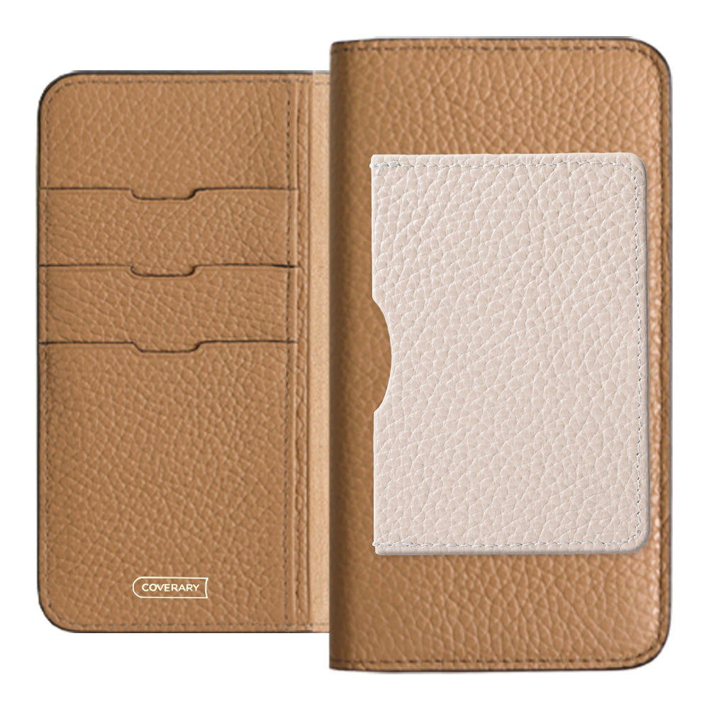 Genuine leather 32 colors Italian shrink leather with a single front pocket notebook-style case for iPhone series