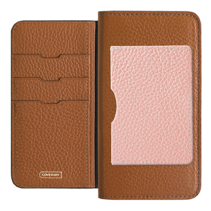 Genuine leather 32 colors Italian shrink leather Front single pocket Notebook-style case Xperia series