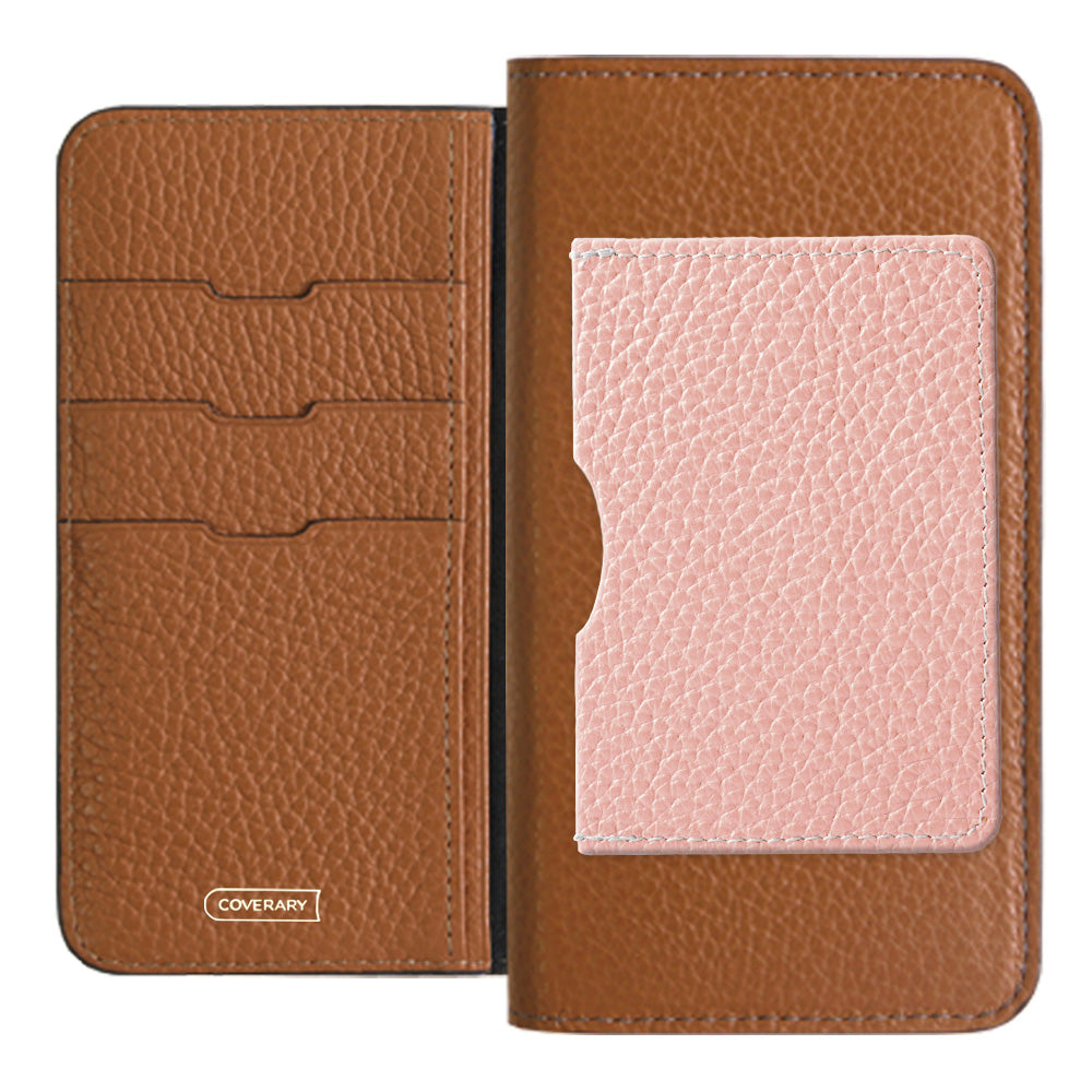 Genuine leather 32 colors Italian shrink leather Front single pocket Notebook-style case AQUOS series