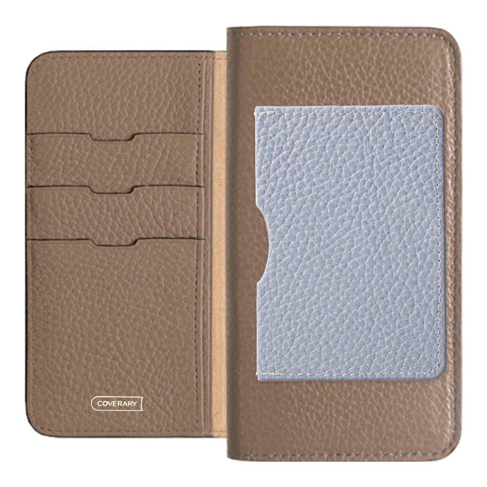 Genuine leather 32 colors Italian shrink leather Front single pocket Notebook-style case Xperia series