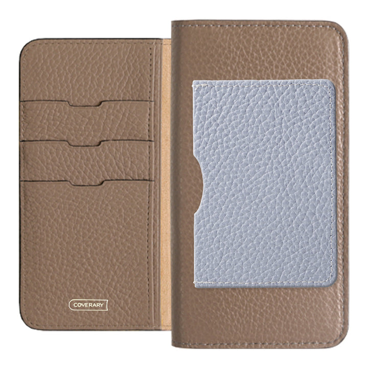 Genuine leather 32 colors Italian shrink leather Front single pocket Notebook-style case Xperia series