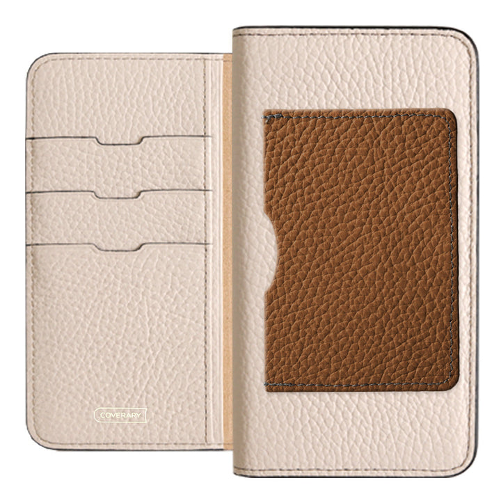 Genuine leather 32 colors Italian shrink leather with a single front pocket notebook-style case for iPhone series