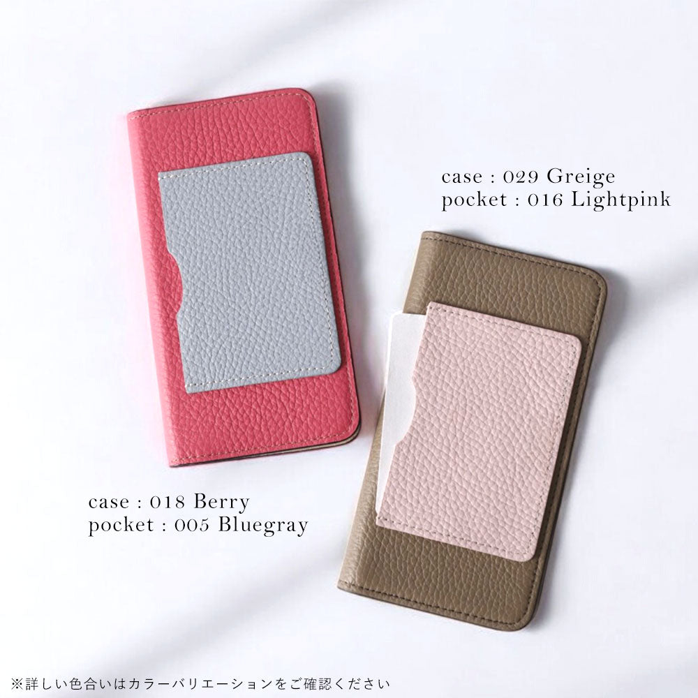 Genuine leather 32 colors Italian shrink leather with a single front pocket notebook-style case for iPhone series