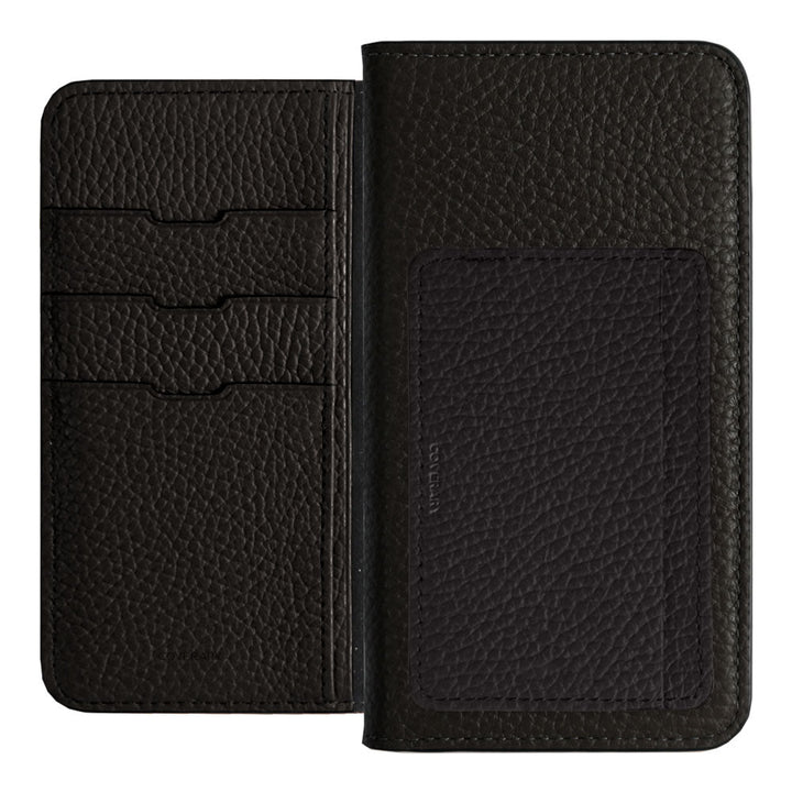 Genuine leather 32 colors Italian shrink leather card storage with pocket notebook-style case Xperia series