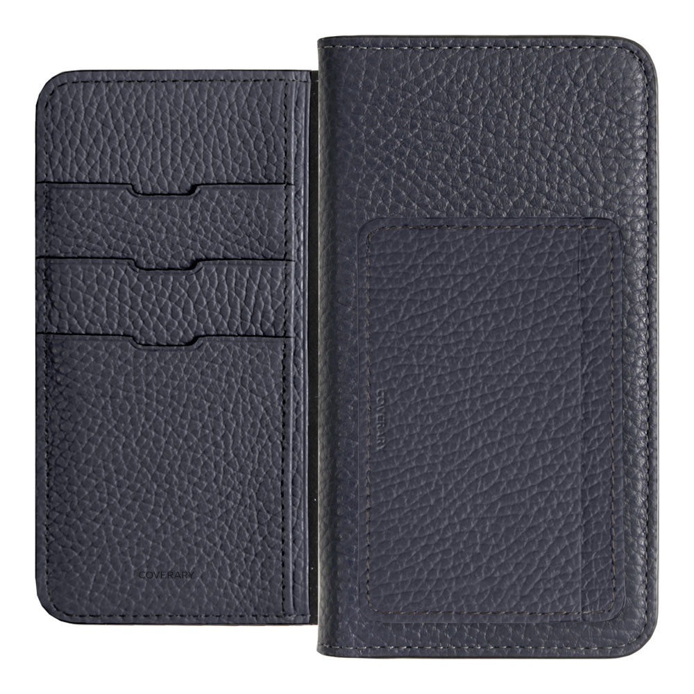 Genuine leather 32 colors Italian shrink leather card storage pocket with notebook-style case Google Pixel series