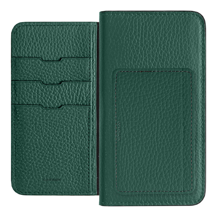 本革 32色 イタリアンシュリンクレザー カード収納 ポケット付き 手帳型ケース