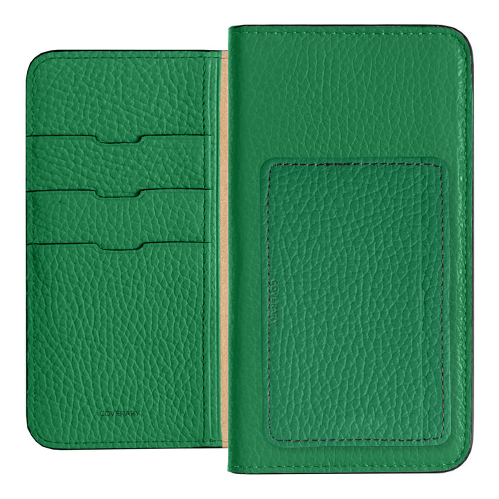 本革 32色 イタリアンシュリンクレザー カード収納 ポケット付き 手帳型ケース