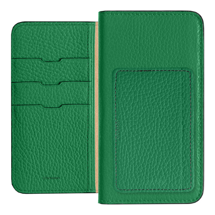 Genuine leather 32 colors Italian shrink leather card storage pocket with notebook-style case Google Pixel series