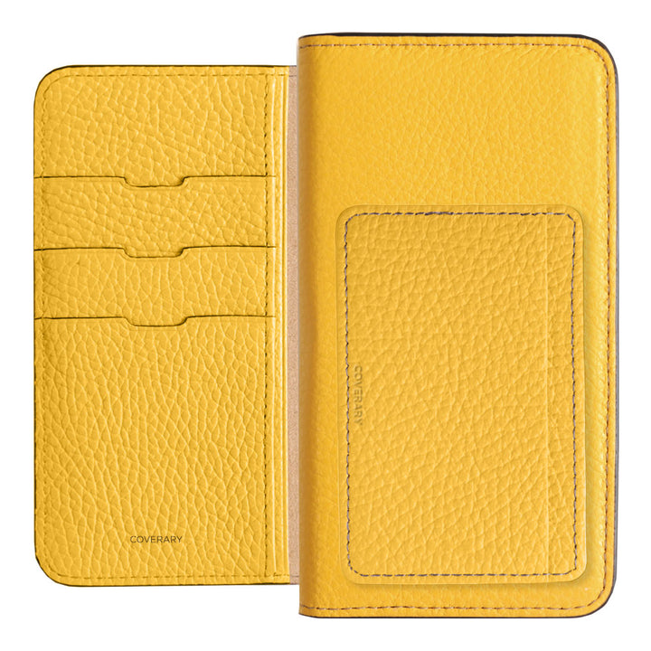 本革 32色 イタリアンシュリンクレザー カード収納 ポケット付き 手帳型ケース